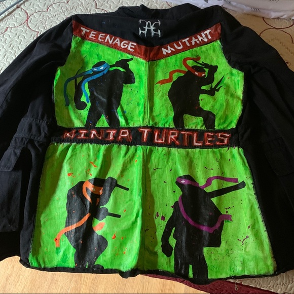 Custom painted Teenage Mutant Ninja Turtle Jacket - Picture 2 of 4
